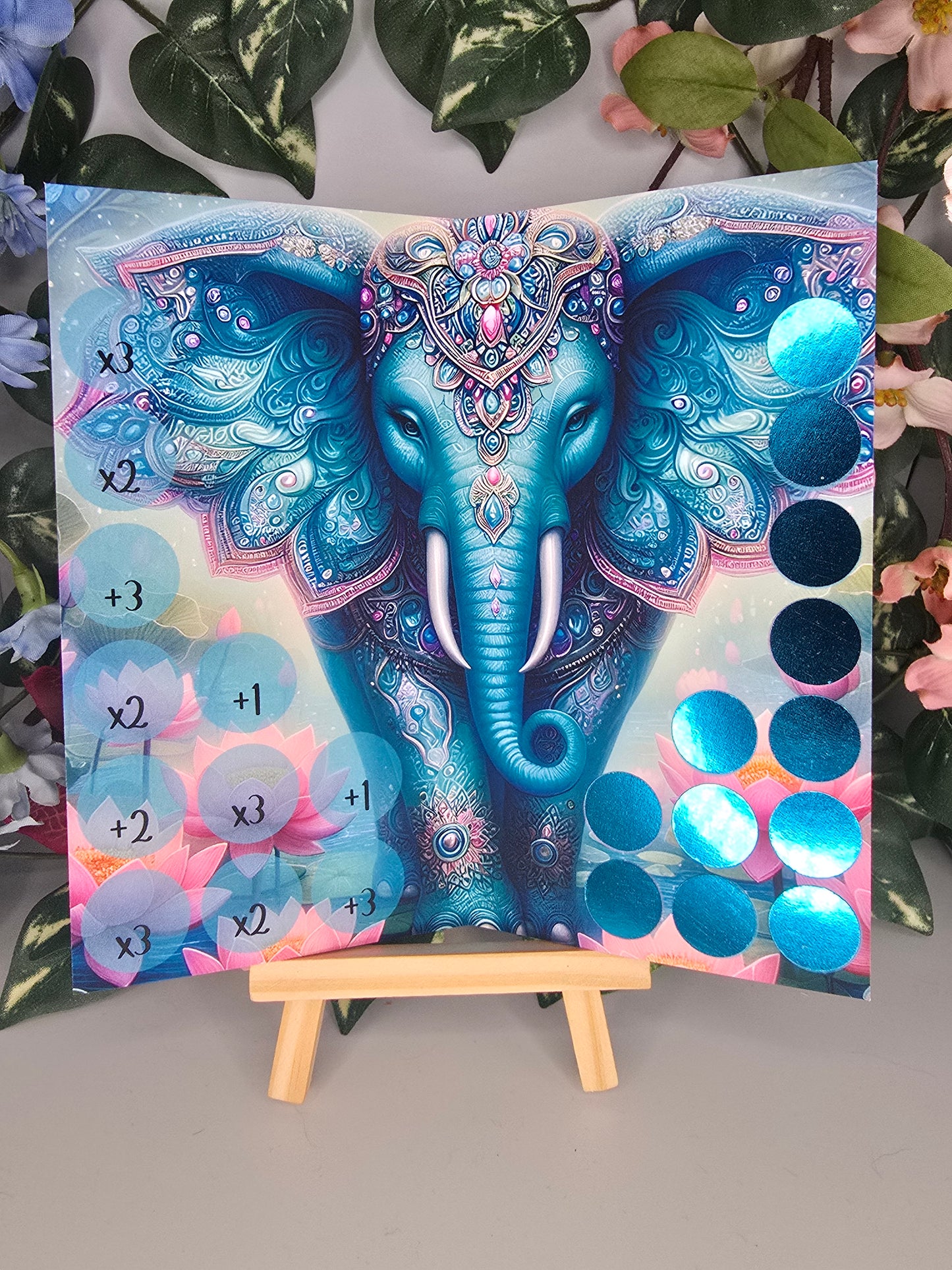 Blue Elephant Klappkarte