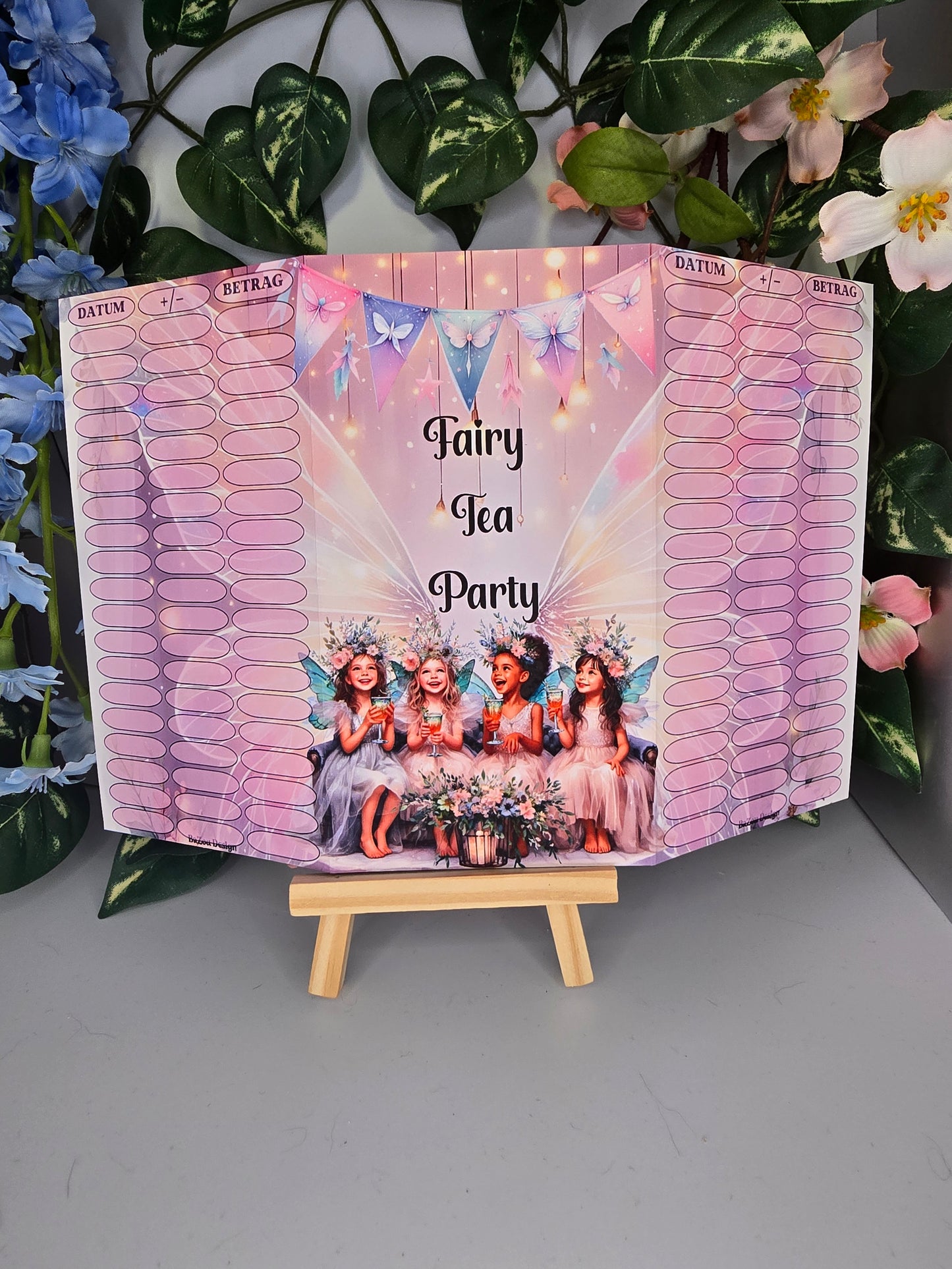 Fairy Tea Party Klappkarte