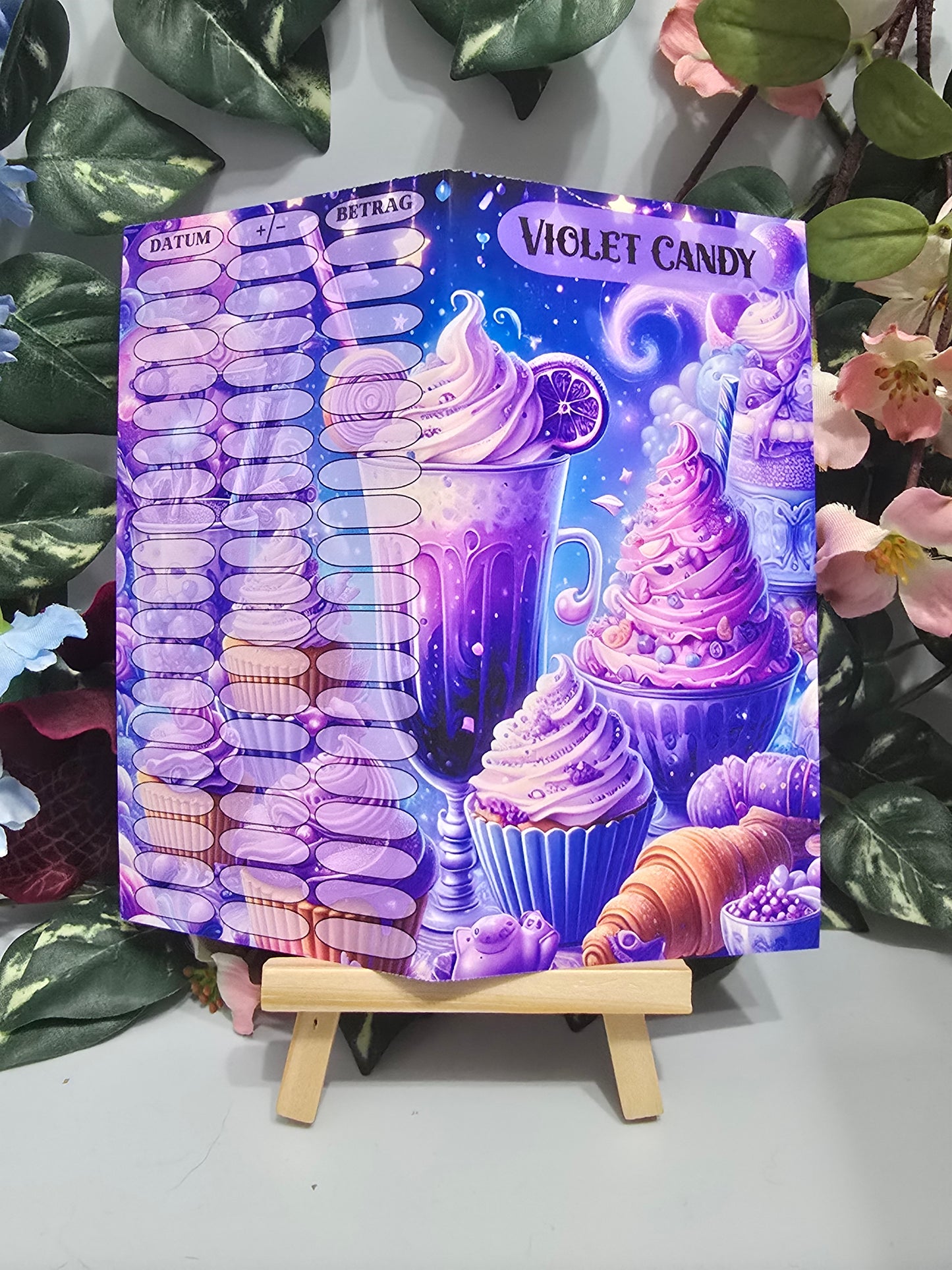 Violet Candy Klappkarte