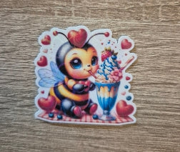 Lovely Sticker mit Herz Holofolie