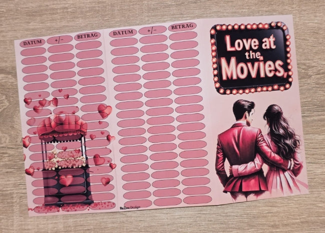 Love at the Movies Klappkarte