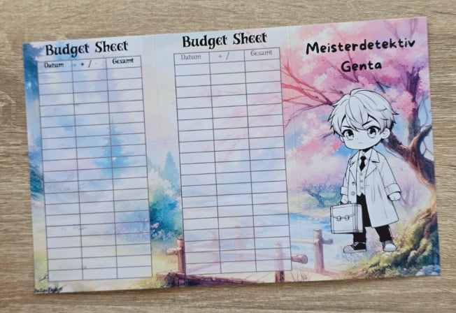 Meister Detektiv Genta Klappkarte