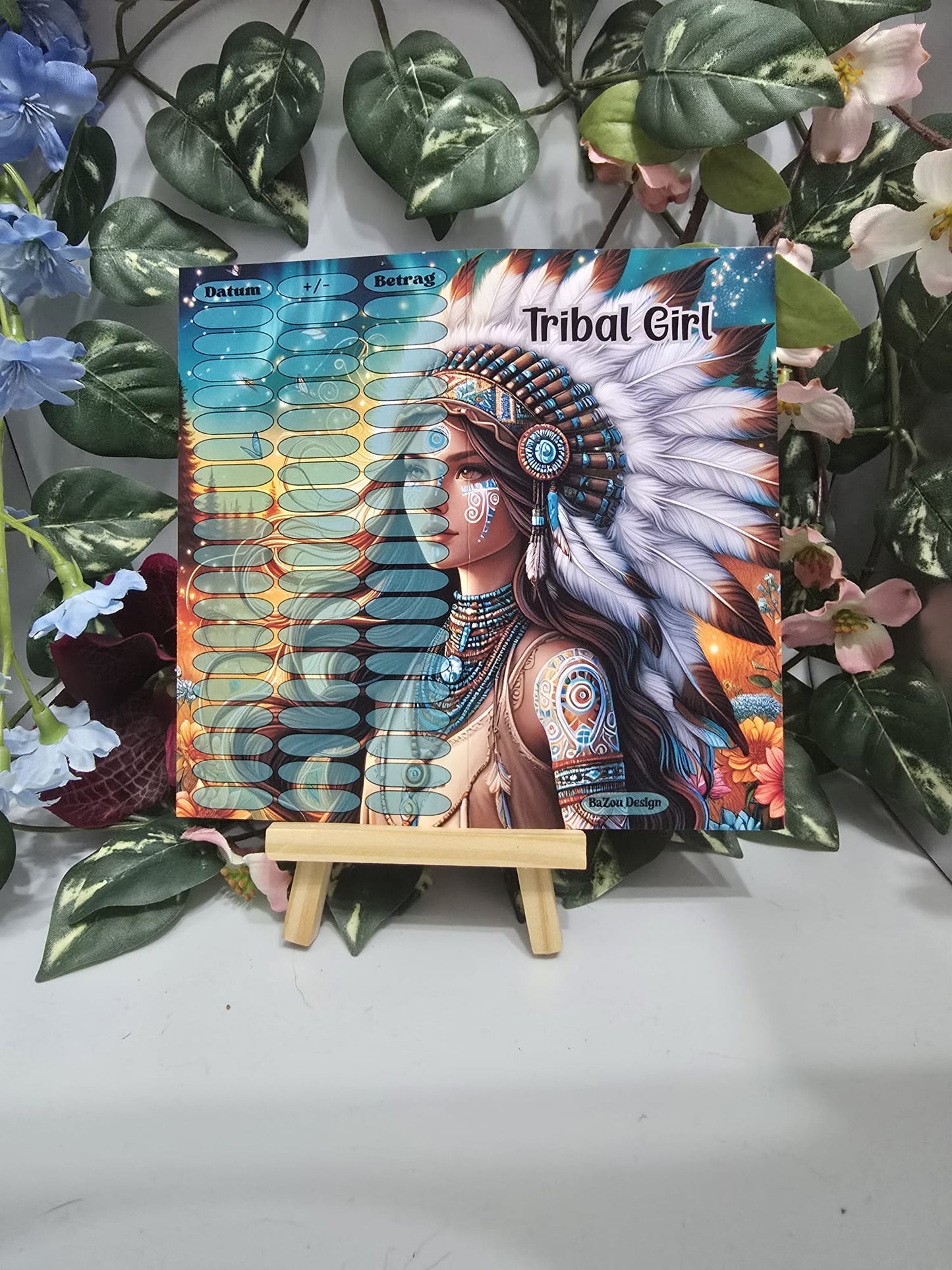 Tribal Girl Klappkarte