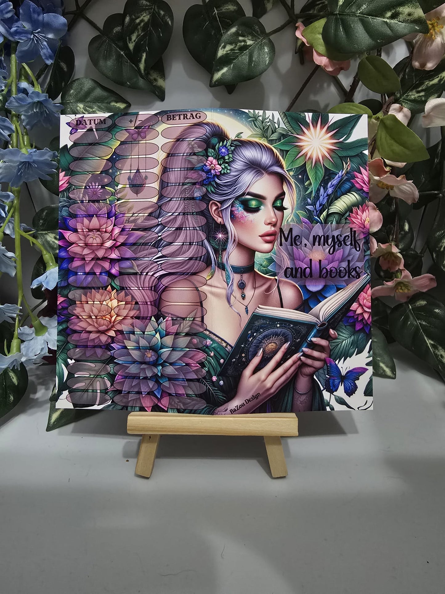 Me, myself and books Klappkarte