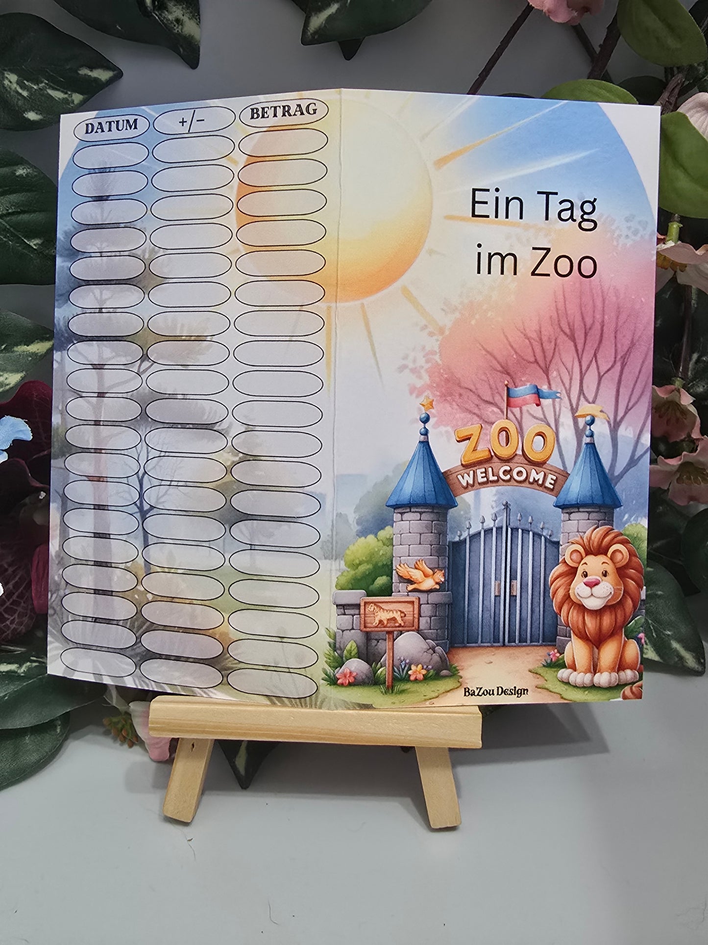 Ein Tag im Zoo Klappkarte