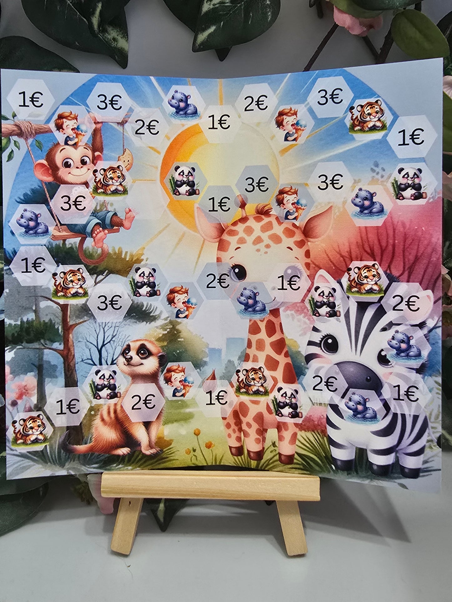 Ein Tag im Zoo Klappkarte