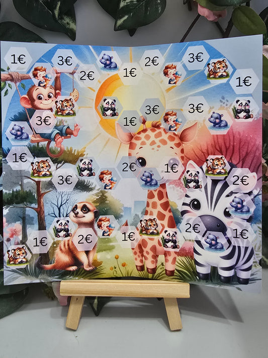 Ein Tag im Zoo Klappkarte