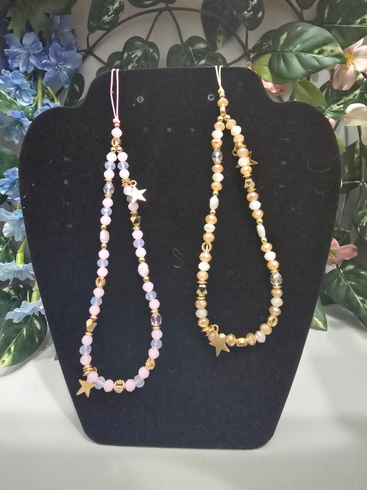 Perlenkette für Handy, Binder & Co. Stern