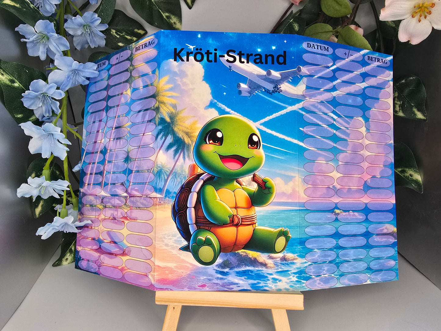 Kröti Strand Klappkarte