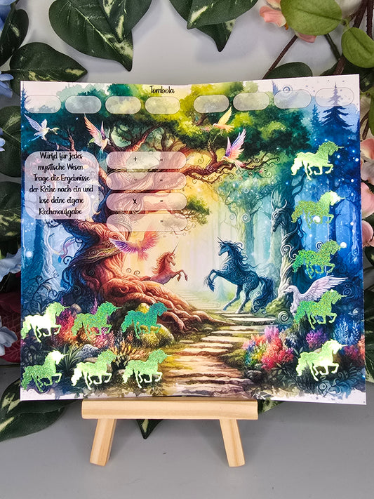 Im Land der Einhörner Klappkarte