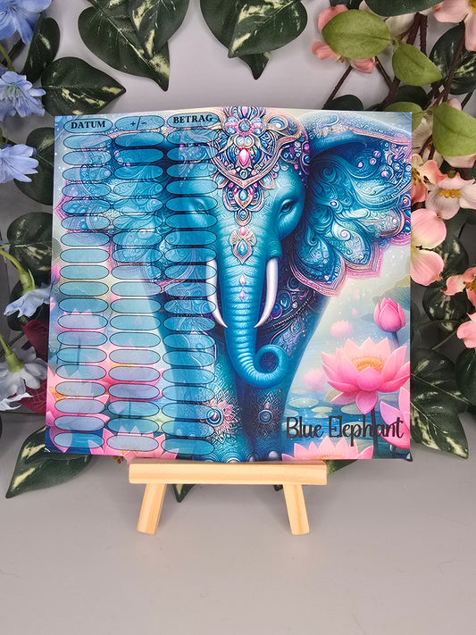 Blue Elephant Klappkarte