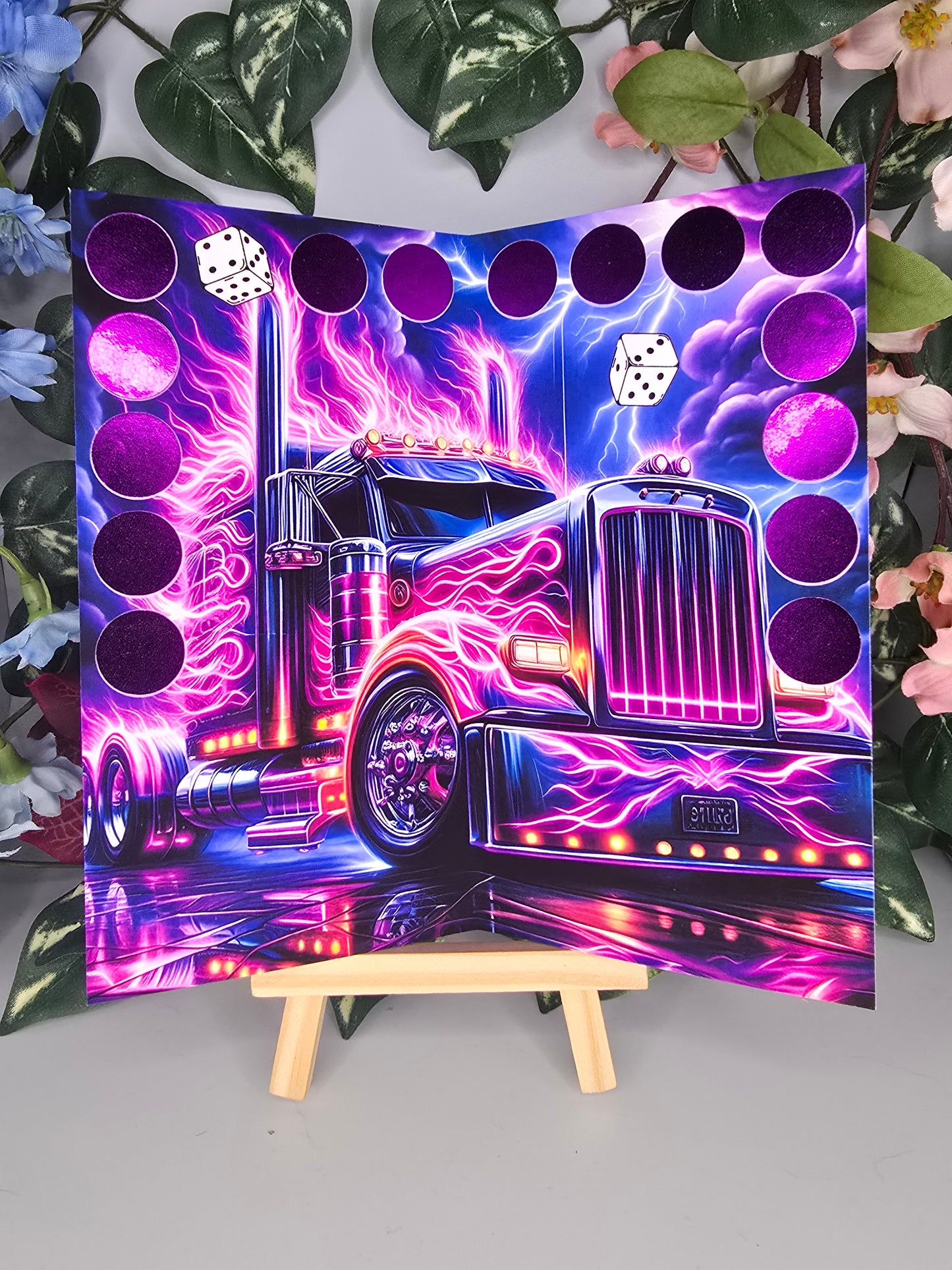 Trucker Babe Klappkarte