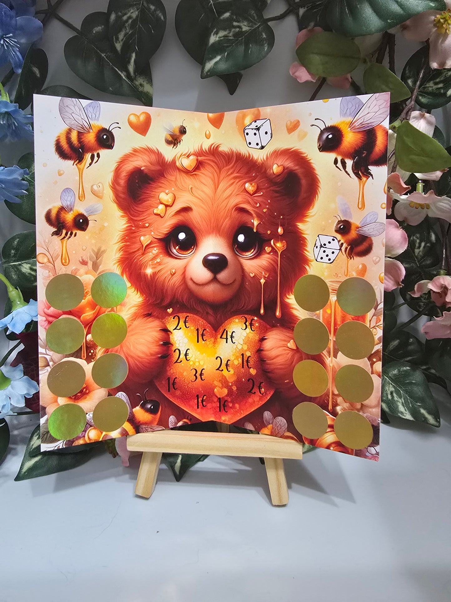 Honey Heart Klappkarte