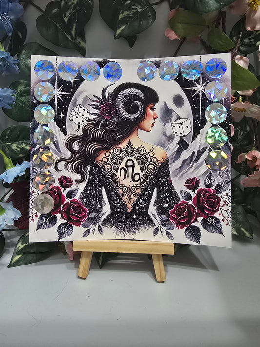 Sternzeichen Klappkarte