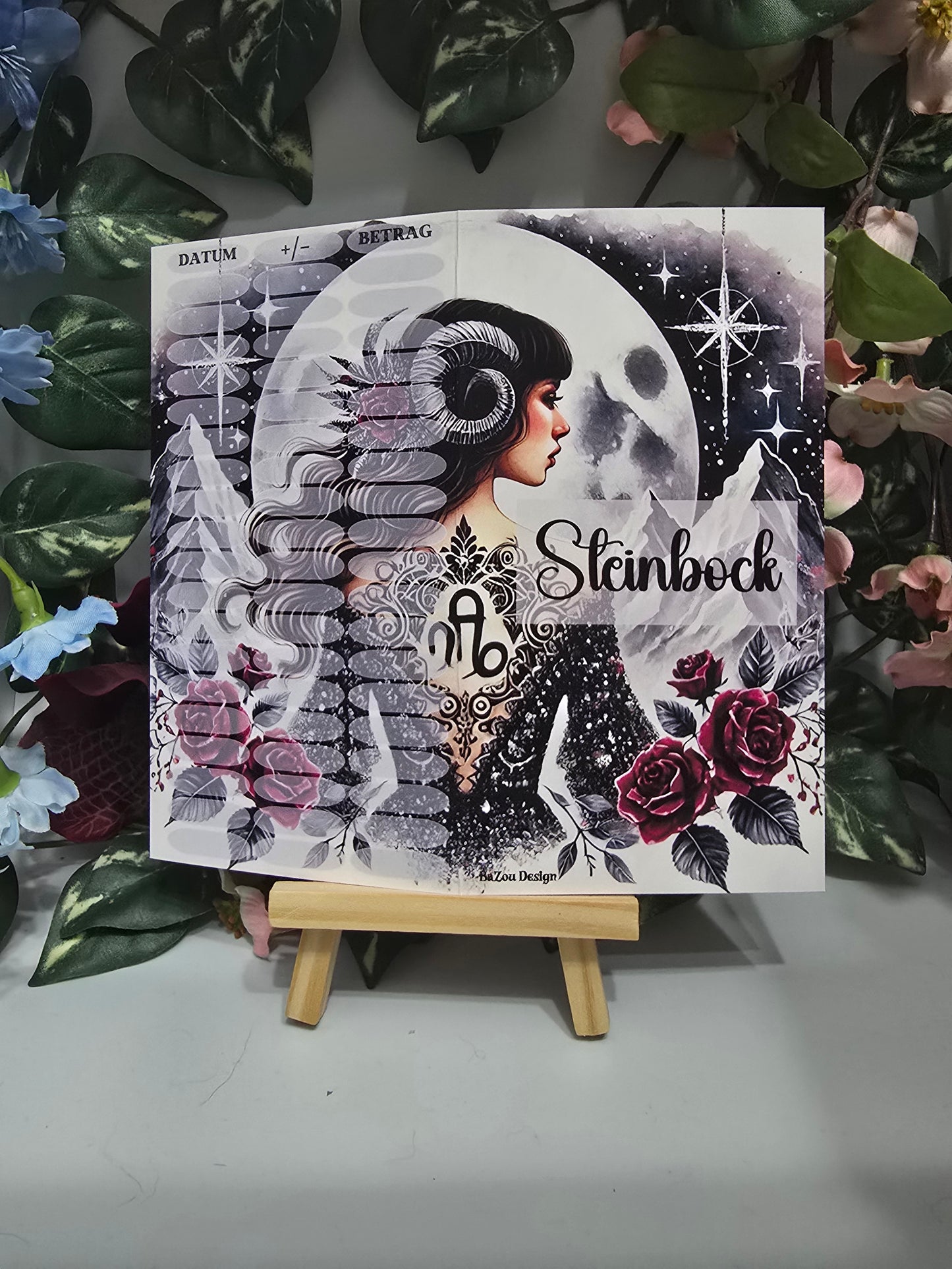 Sternzeichen Klappkarte