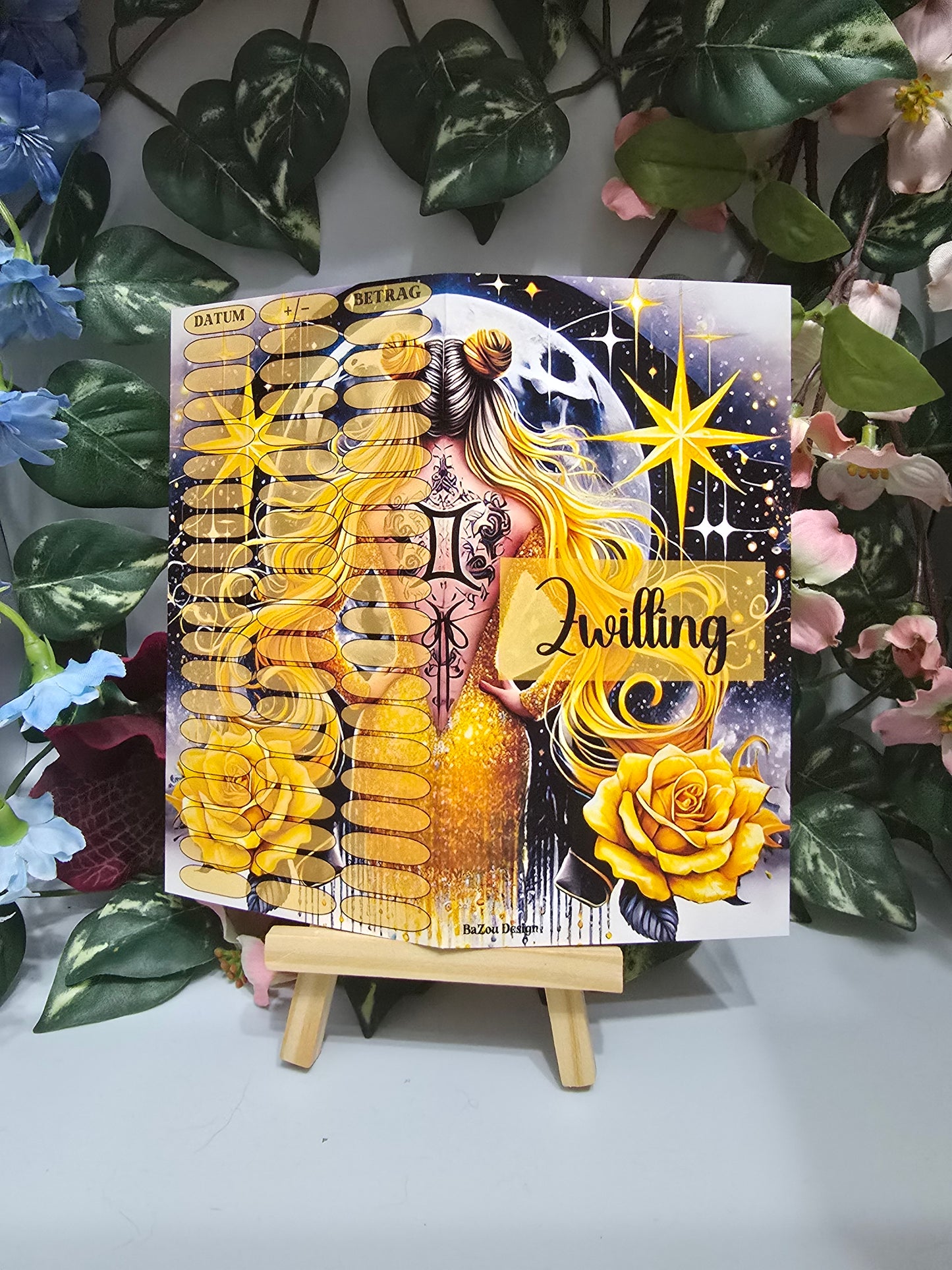 Sternzeichen Klappkarte