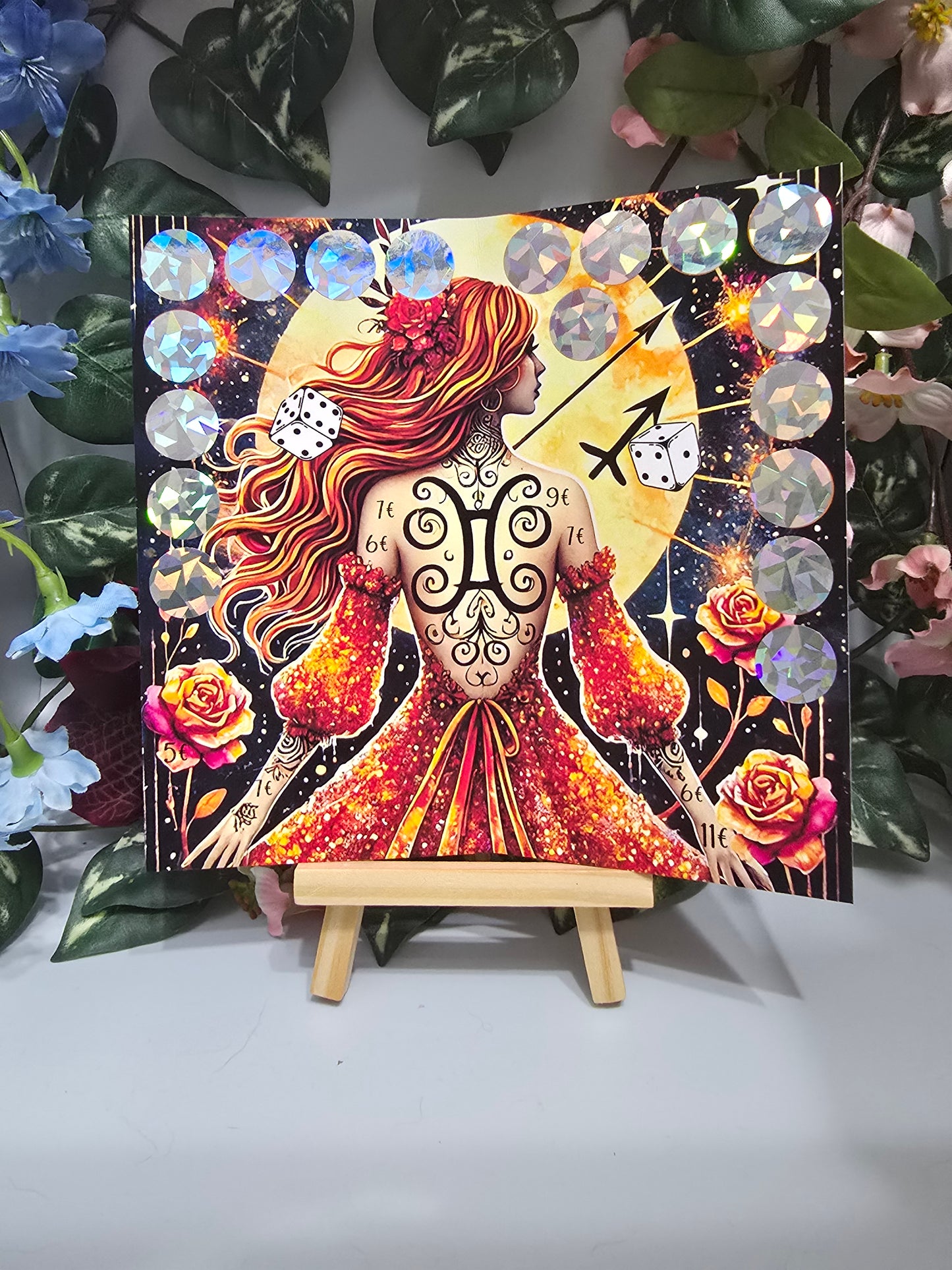 Sternzeichen Klappkarte