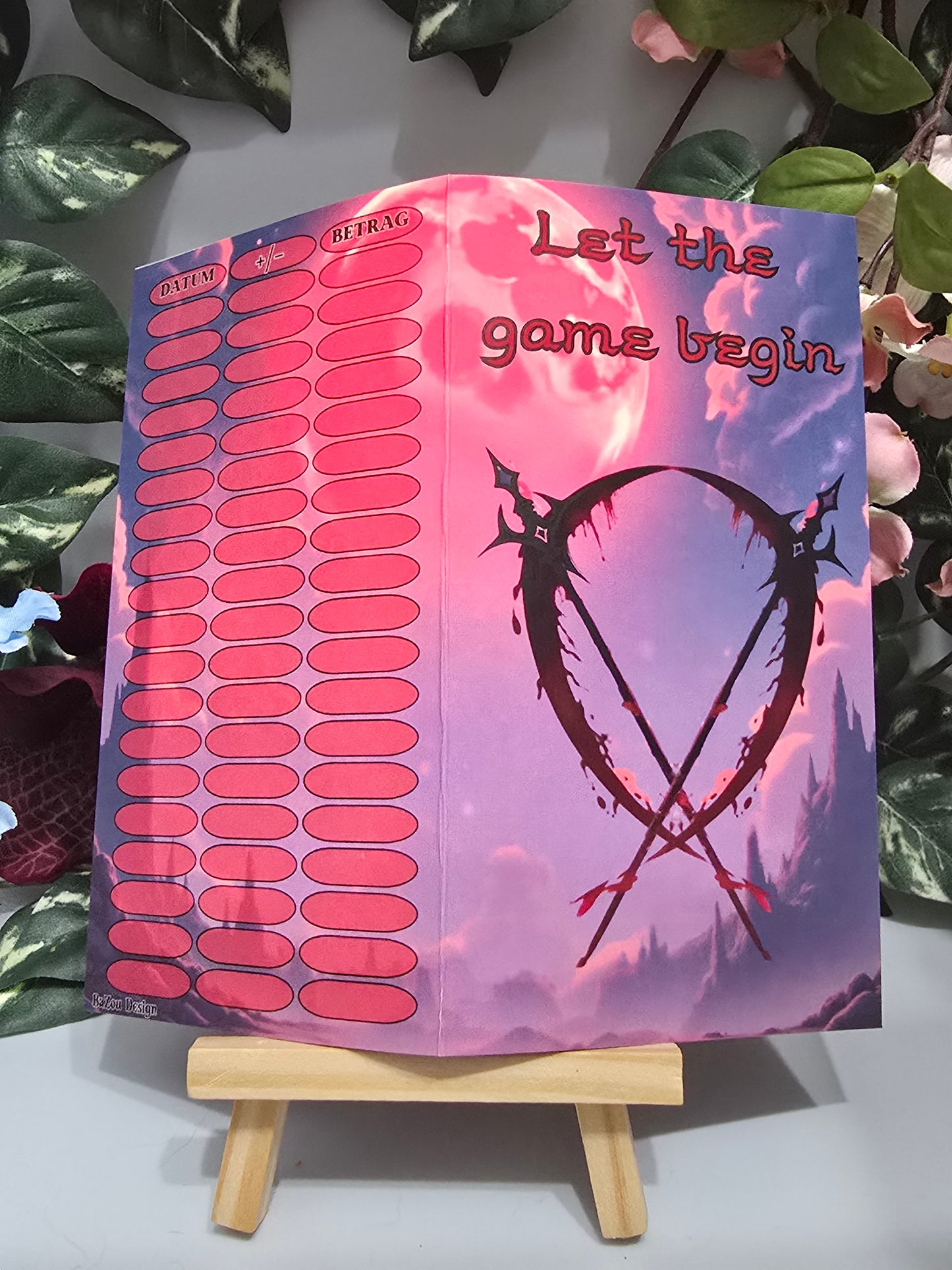 Let the Game begin Klappkarte