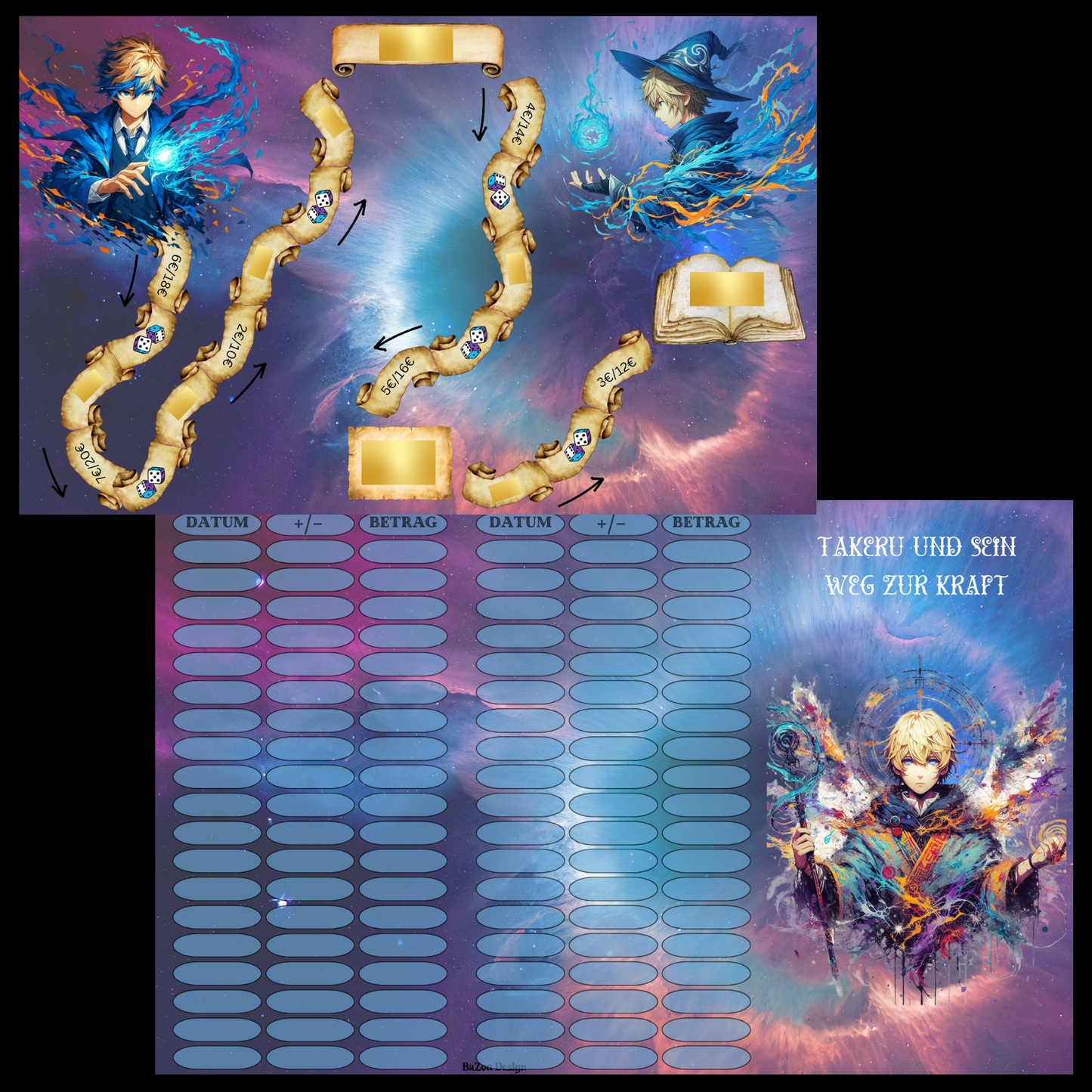 Takeru und sein Weg zur Macht Klappkarte