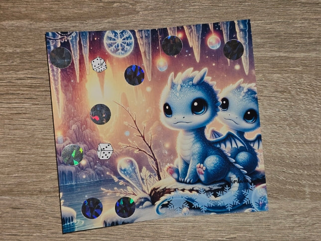 Eisdrache Klappkarte