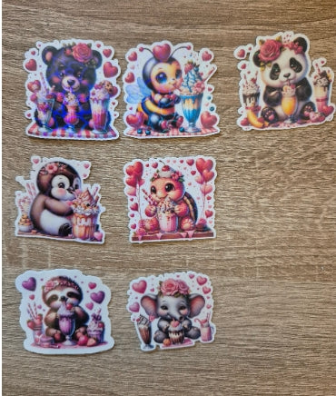 Lovely Sticker mit Herz Holofolie