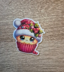 Weihnachtliche Sticker mit Holofolie