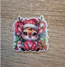 Weihnachtliche Sticker mit Holofolie