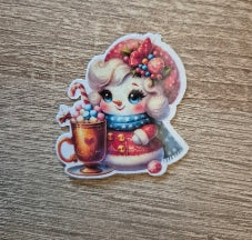 Weihnachtliche Sticker mit Holofolie