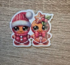 Weihnachtliche Sticker mit Holofolie