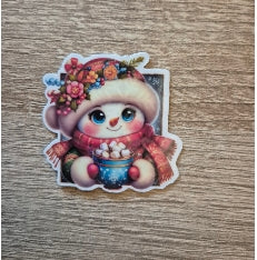 Weihnachtliche Sticker mit Holofolie