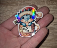 Dino Sticker mit Holofolie