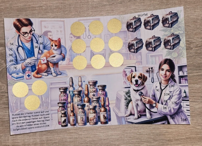 Mein nächster Tierarztbesuch Klappkarte