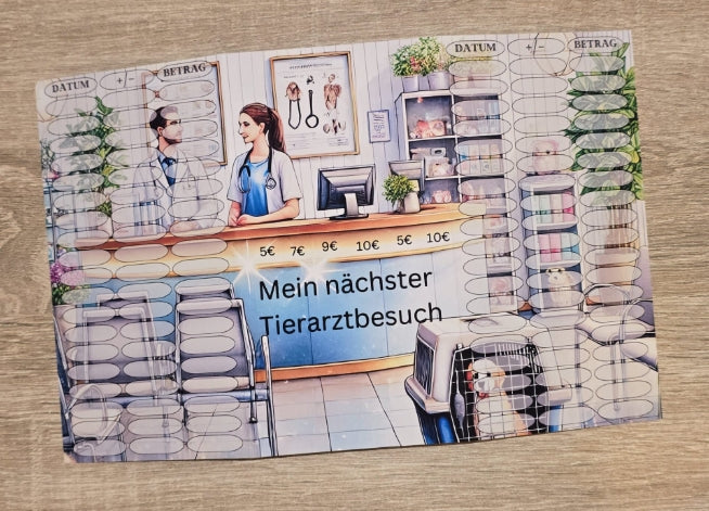 Mein nächster Tierarztbesuch Klappkarte