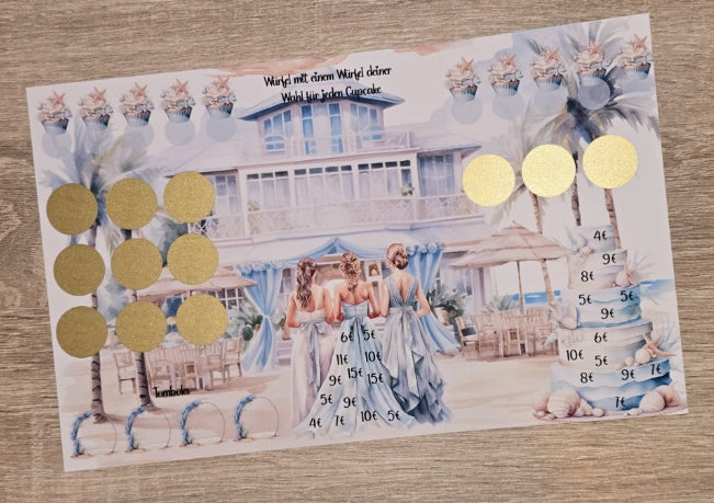 Wedding on the Beach Klappkarte