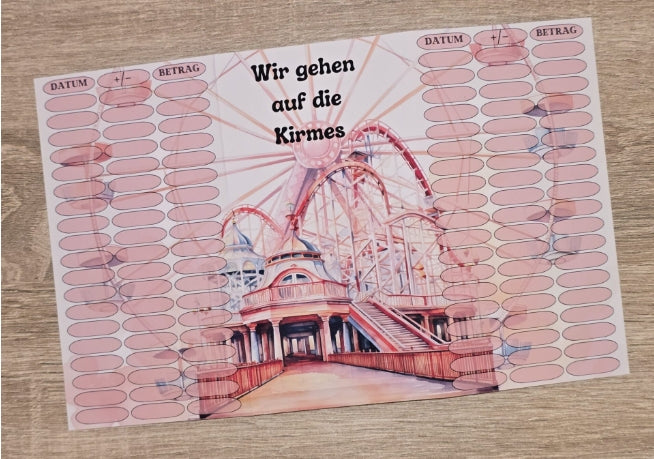 Wir gehen auf die Kirmes Klappkarte