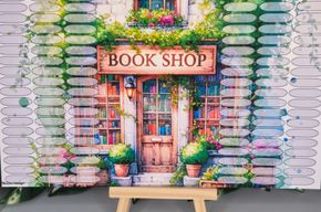 Book Shop Klappkarte