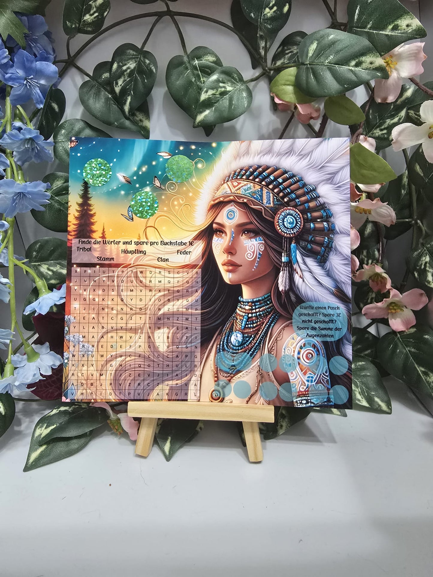 Tribal Girl Klappkarte