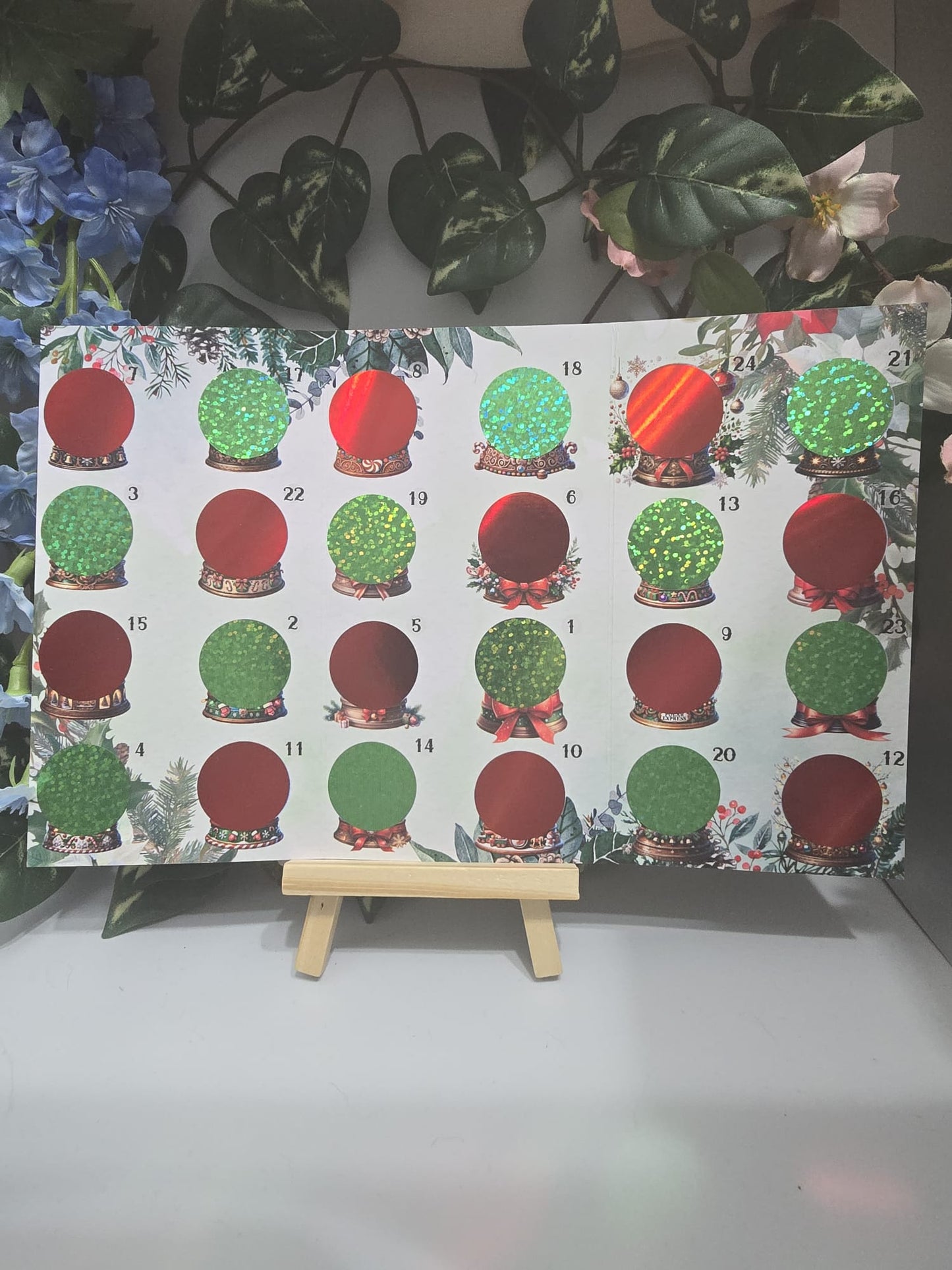 Rubbel Adventskalender Klappkarte