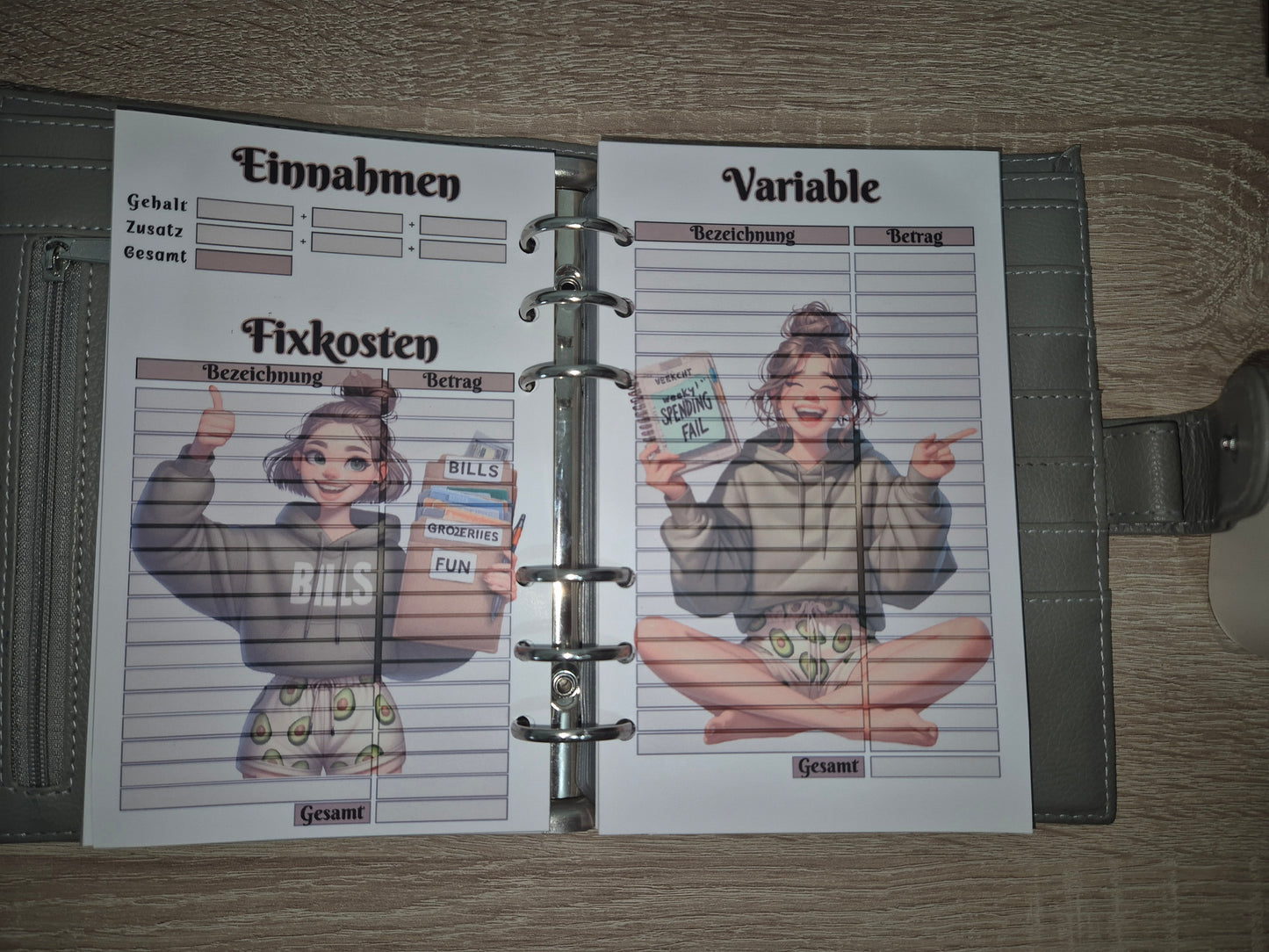 Budgetplanner A6 schlicht