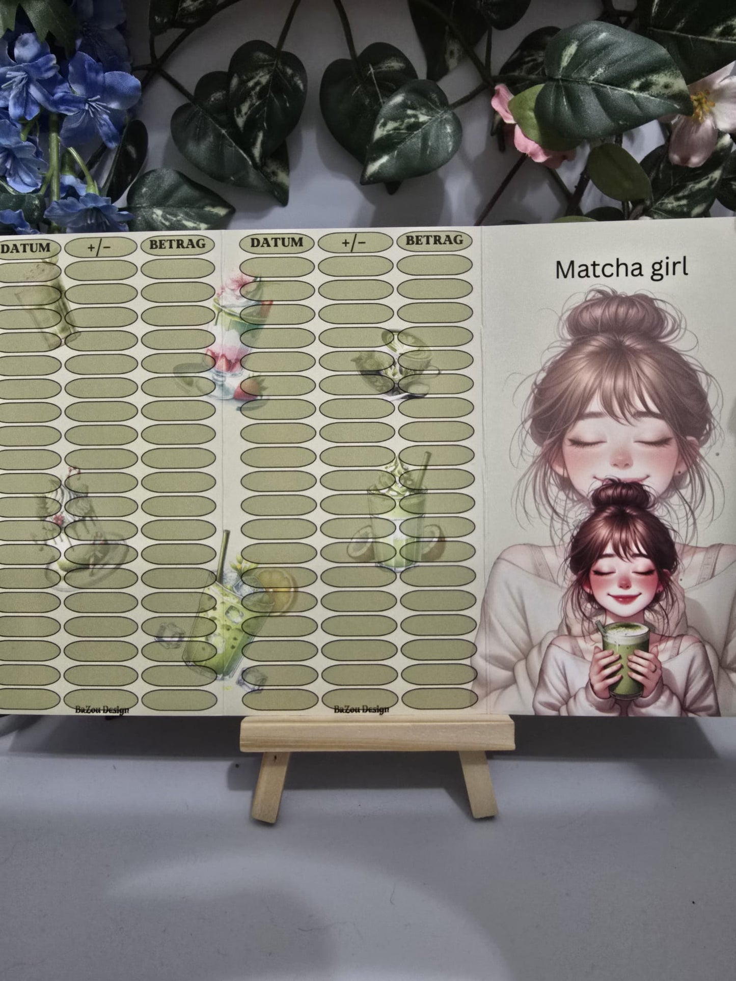 Matcha Girl Klappkarte