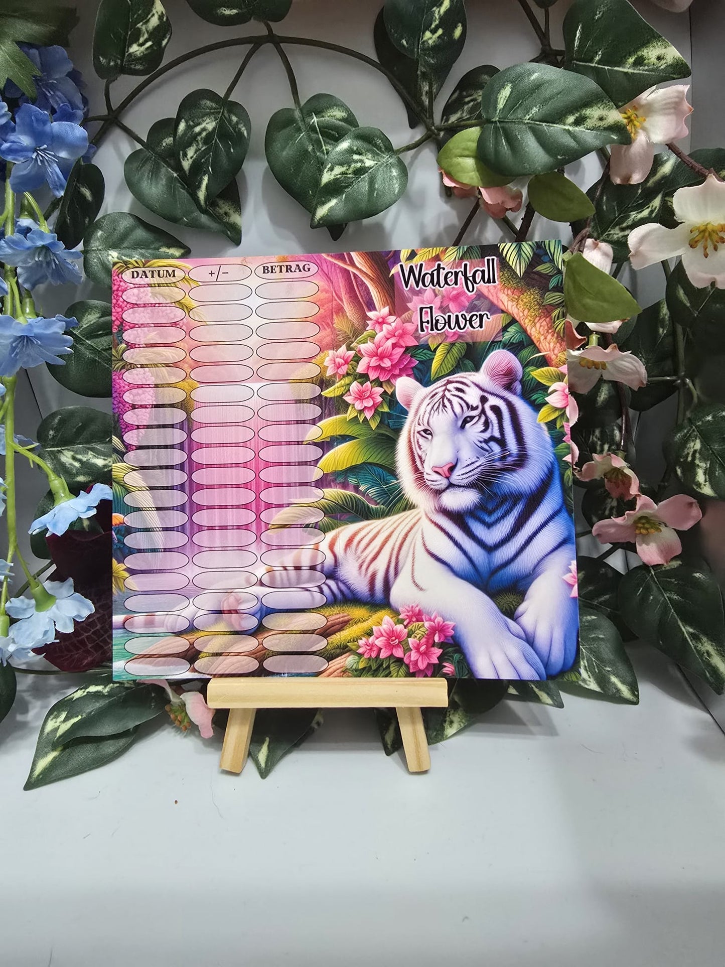 Waterfall Flower Klappkarte