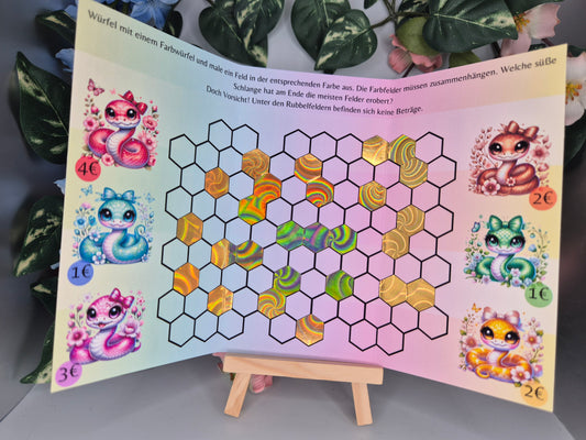 Coloured Snake Dices